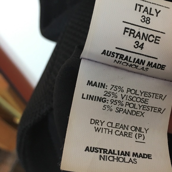 NICHOLAS black mesh halter midi cocktail dress SZ 2 - Picture 6 of 8